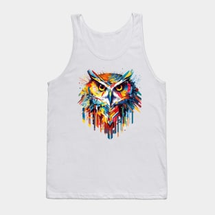 Owl Bird Animal Nature Freedom Wildlife Wonder Abstract Tank Top